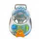 Baby walker with folding toys, blue color with comfortable seat