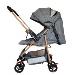 Reversible wheeled stroller with backrest - Mini Baby