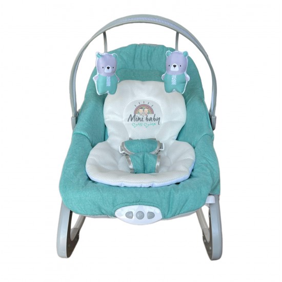  Baby rocking chair for infants with safety harness and toys