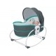 5-in-1 multi-height baby rocking bed with baby chair design