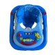 Baby Walker Anti-Fall Foldable with Game Board Blue