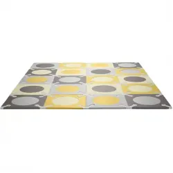 Skip Hop Playspot Floor Tiles Gold & Grey